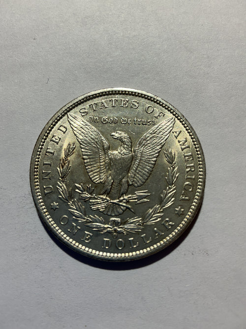 Lot 12, 1900 O Morgan silver dollar, AU